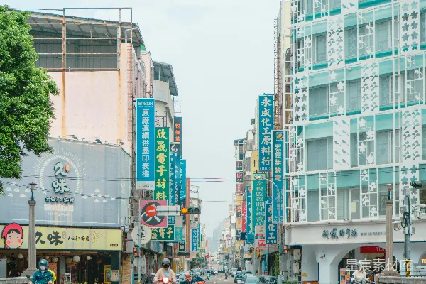 高清摄影 城市街道的日常景象