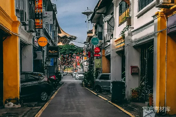 高清摄影 新加坡老街风景