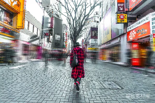 高清摄影 都市街景中的时尚背影