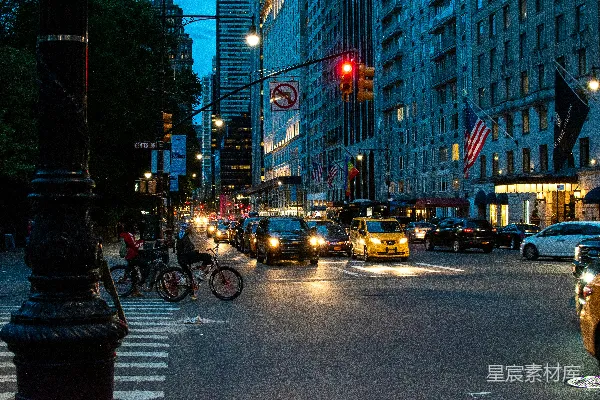 高清摄影 夜幕下的城市街景