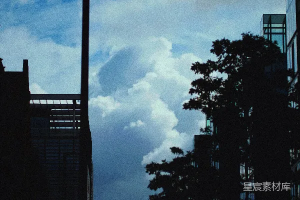 高清摄影 城市中的天空