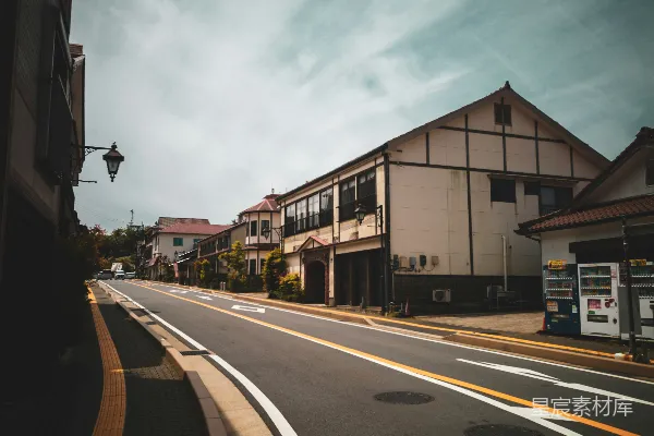 高清摄影 宁静的小镇街道