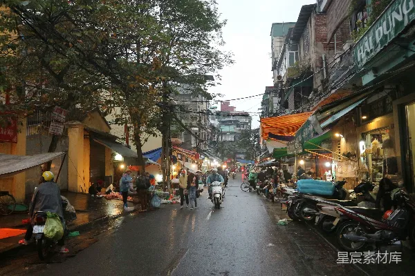 高清摄影 越南街市晨景