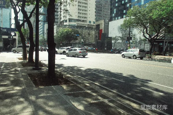 高清摄影 城市街道的光影交错