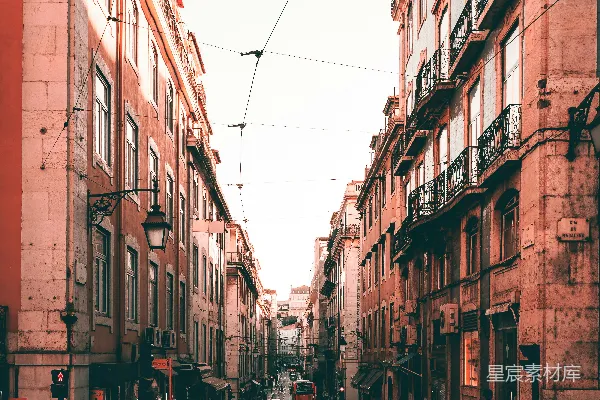 高清摄影 里斯本的午后街景