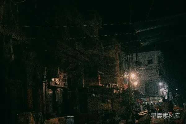 高清摄影 夜幕下的城市角落