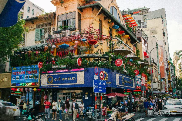 高清摄影 越南胡志明市的街头风景