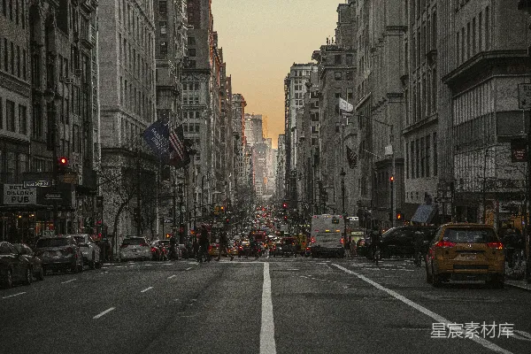 高清摄影 纽约街景的清晨
