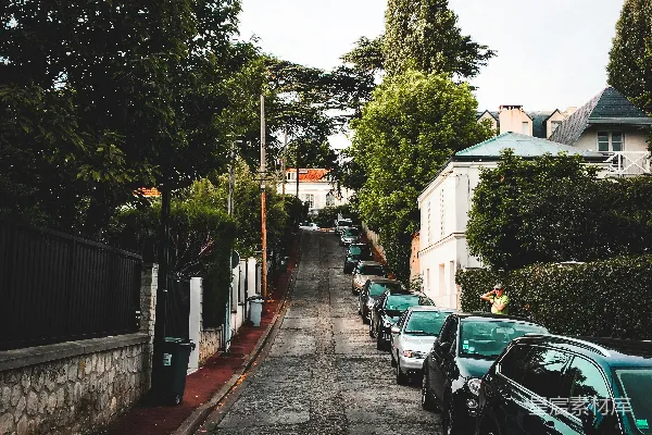 高清摄影 宁静的住宅区街道