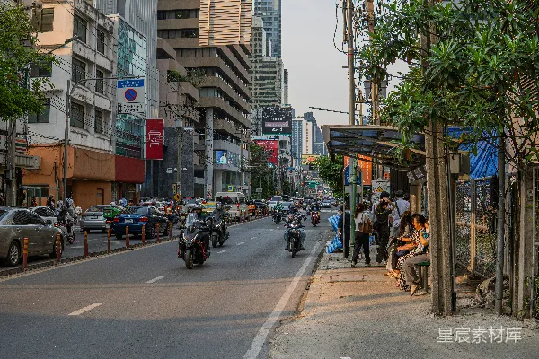 高清摄影 都市中的繁忙街道