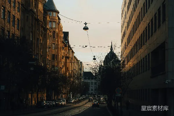 高清摄影 城市街景的宁静时刻