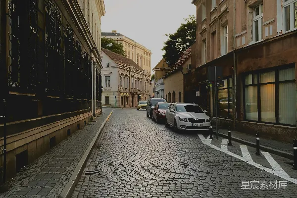 高清摄影 石板街的宁静时光