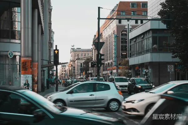 高清摄影 繁忙的城市街景