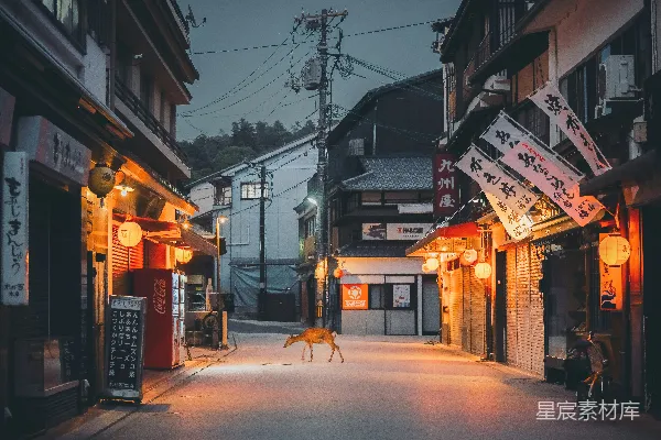 高清摄影 日本街头的宁静黄昏