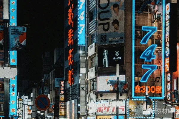 高清摄影 霓虹灯下的日本夜景