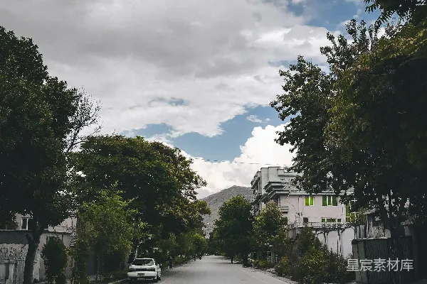 高清摄影 城市中的宁静街道
