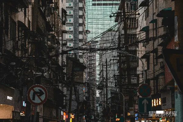 高清摄影 城市中的小巷