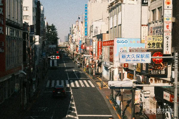 高清摄影 晴朗城市街景