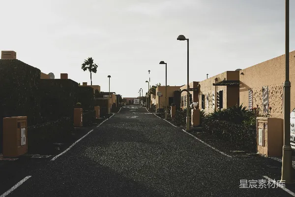 高清摄影 宁静的小镇街道