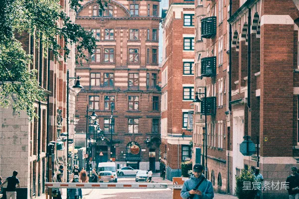 高清摄影 城市街头的悠闲时光