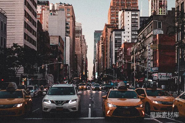 高清摄影 都市中的繁忙街道