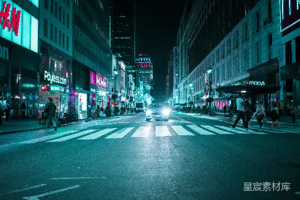 高清摄影 霓虹都市夜景