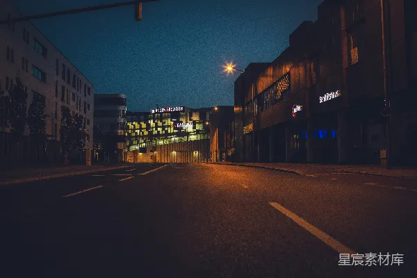 高清摄影 夜晚的城市街景