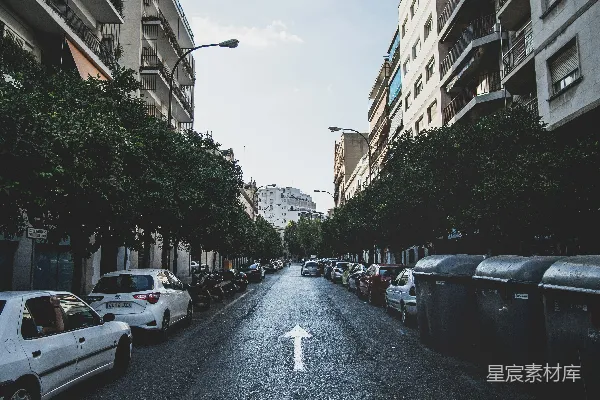高清摄影 城市街道的宁静视角