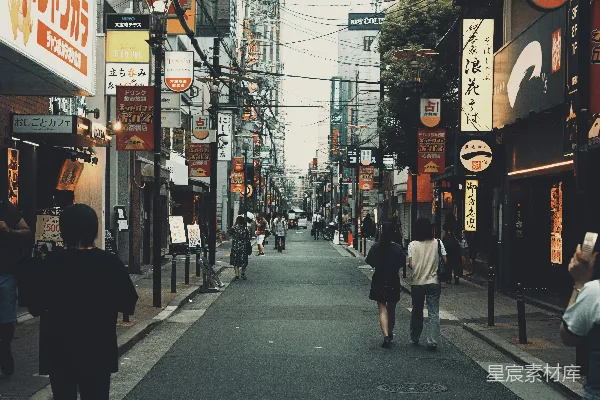 高清摄影 繁忙的日本街头