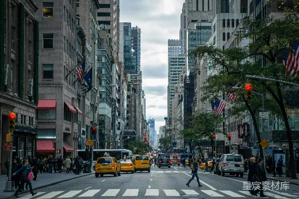 高清摄影 纽约市的繁忙街道