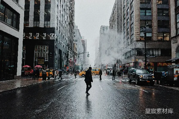 高清摄影 雾中纽约街景