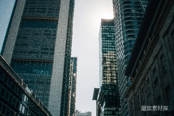 高清摄影 阳光下的都市高楼
