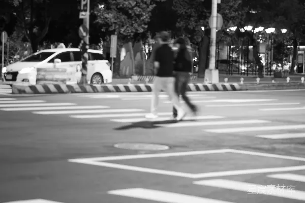 高清摄影 夜色中的都市剪影