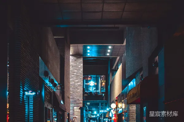 高清摄影 夜晚的SOHO街区