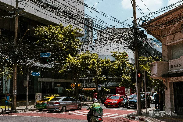 高清摄影 城市街景中的红绿灯