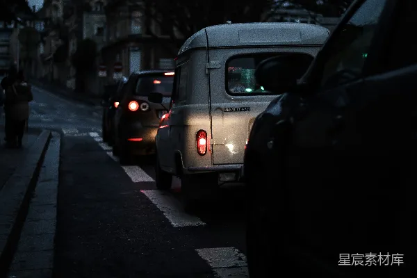 高清摄影 夜幕下的城市街道