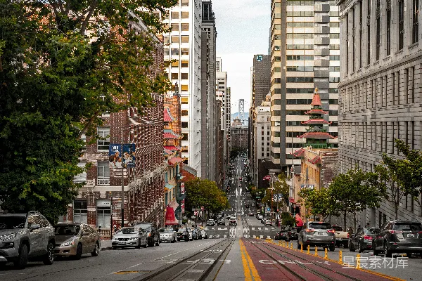 高清摄影 城市街道的早晨