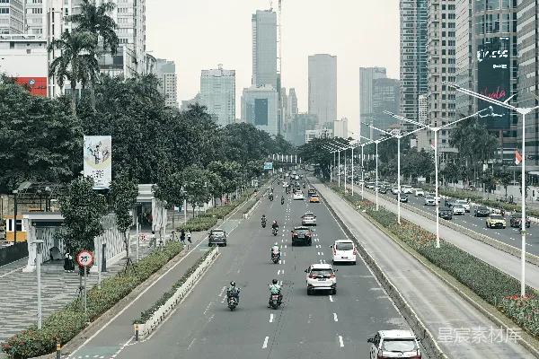 高清摄影 繁忙都市的街景
