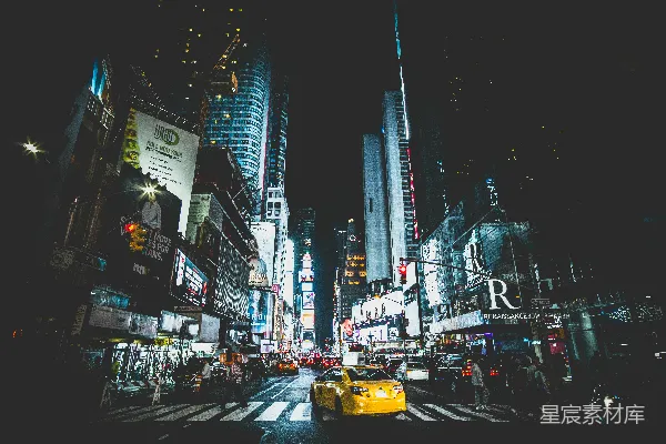 高清摄影 夜幕下的繁华都市