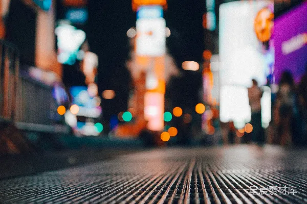 高清摄影 夜幕下的城市霓虹