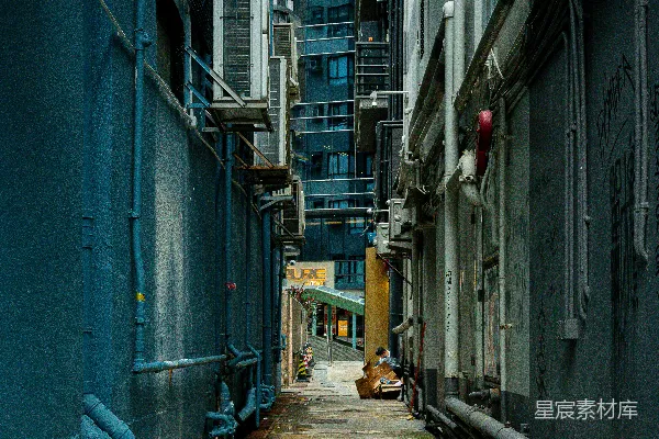 高清摄影 城市中的幽径