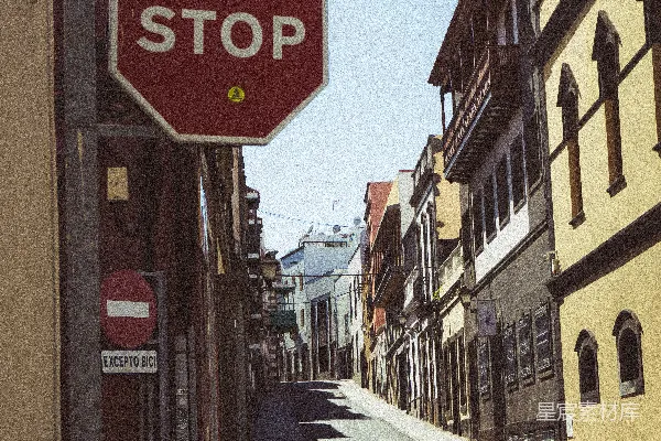 高清摄影 欧洲古城街道的宁静一隅