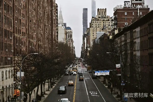 高清摄影 纽约曼哈顿的繁忙街道