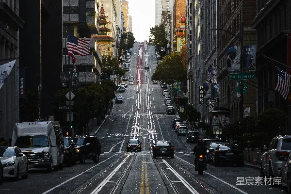 高清摄影 城市街头的清晨