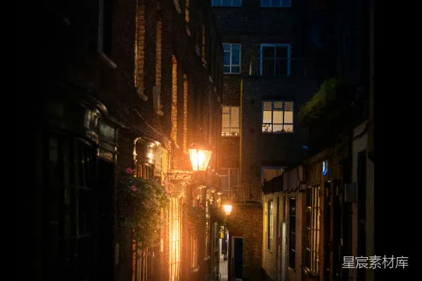 高清摄影 夜晚的巷子