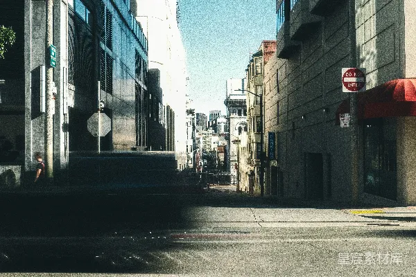 高清摄影 城市中的宁静街道