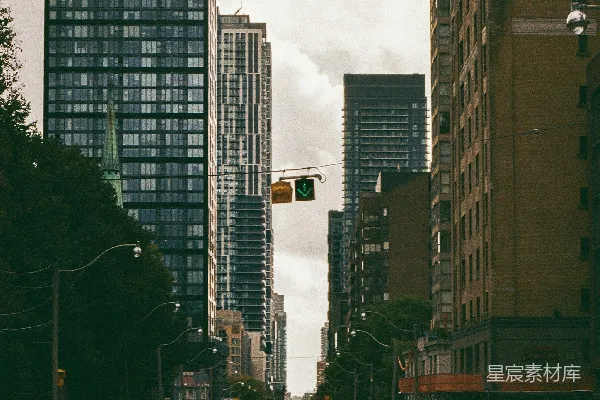 高清摄影 高楼大厦的城市街景