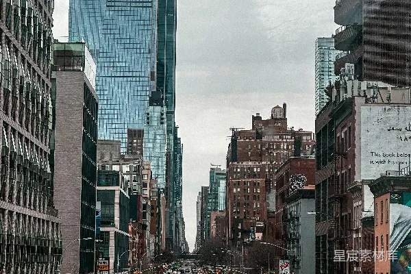高清摄影 纽约市的现代与历史交织街景