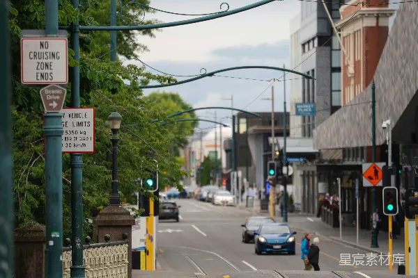 高清摄影 城市街道的清晨景象