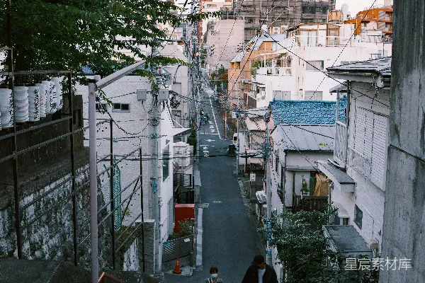 高清摄影 东京街头的宁静阶梯